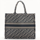 Christian Dior Large Navy Oblique Book Tote Bag